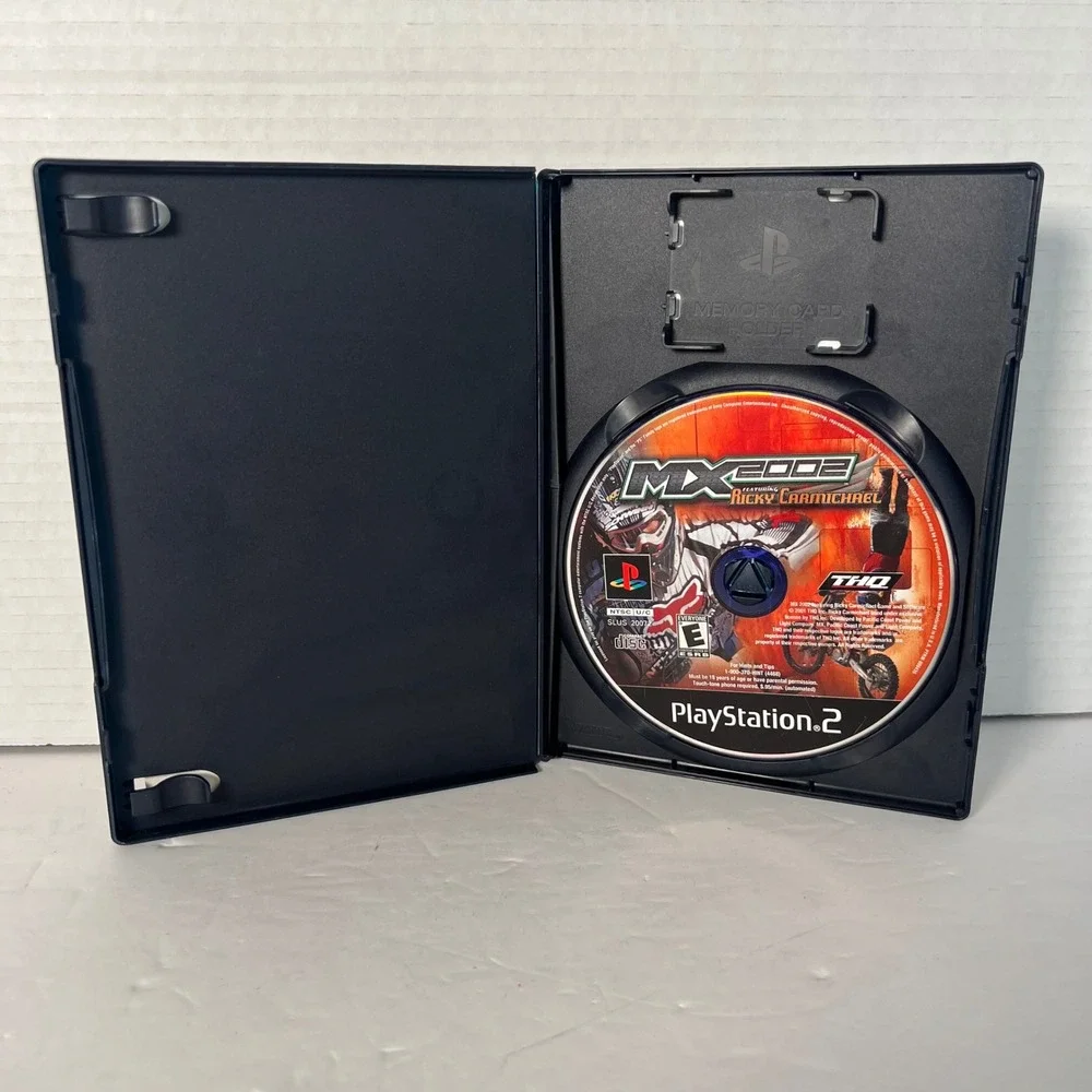 MX 2002 Featuring Ricky‎ Carmichael Sony PlayStation 2 PS2 Racing Game THQ 2001